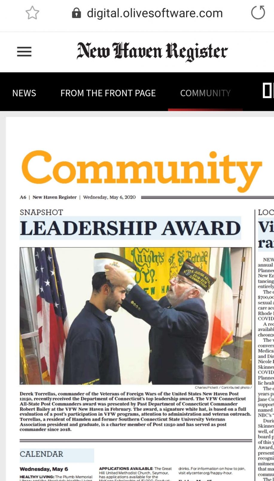 VFW Torrellas Award