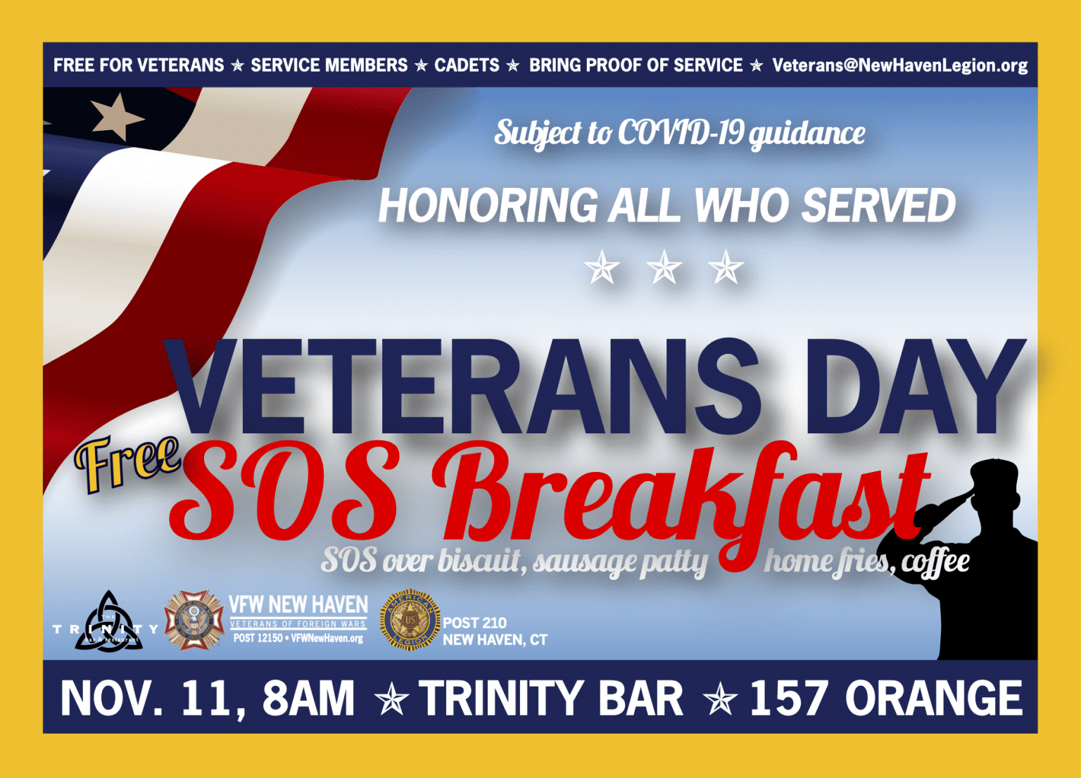 COVID-CANCELED: 2020 Veterans Day FREE SOS Breakfast – VFW New Haven ...