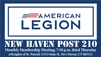 American Legion New Haven Post 210 Monthly Meeting